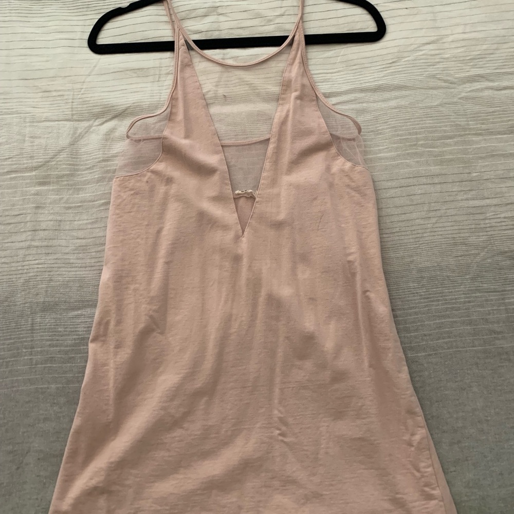 Mini Blush & Sheer Dress - Never Worn